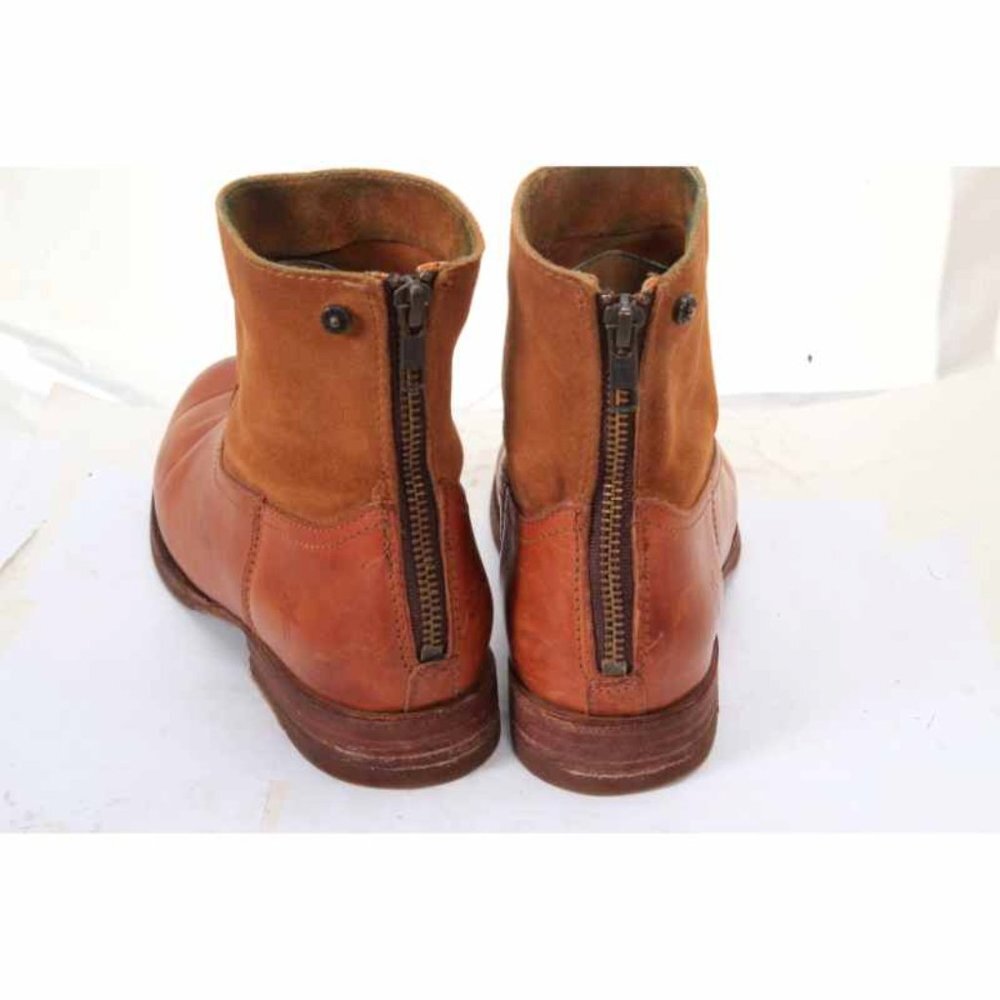 FRYE JAMIE BACK zip booties ankle boots leather womens shoes sz 6 B - Picture 6 of 12